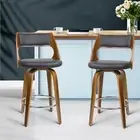 NEW MyBar Wooden Bar Stool Black Set 2pc