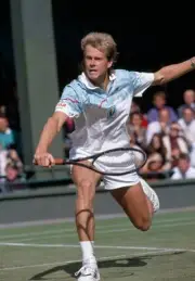 Stefan Edberg of Sweden at the Wimbledon Lawn Tennis Championships- Old Photo