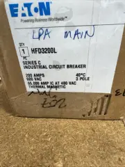 Eaton HFD3200L - HFD3200 - 3P 200 Amp with Line & Load Lugs New In Box