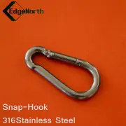 316 Stainless Steel Snap Hook For Shade Sail ,Tent Boat Camping Outdoor 8mm