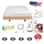 Sustainable King Size Fitted Sheet 76x80 - Grounding Cord & Soft Organic Cotton