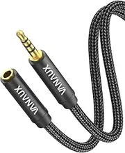 3.5mm Extension Cable 4 Pole TRRS 3.5mm Extension Cable [Supports Microphone Function] Aux Cords Compatible with Laptop, MP3 Player, Personal Computer, Tablet, Smartphone, Speaker(5FT/1.5M)