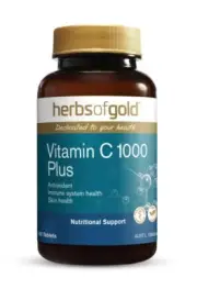 Herbs of Gold Vitamin C 1000 Plus 120 Tablets Antioxidant Immune System Health