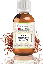 Greenwood Essential Pure Rosewood Aroma Oil (Suitable for Aroma Diffuser) Natural Therapeutic Grade 15ml (0.50 oz)