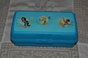TUPPERWARE DISNEY TINKERBELL FAIRY AQUA SUB HOAGIE RECTANGLE SANDWICH KEEPER