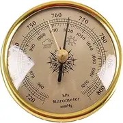 Barometer Adjustable 3in Barometric Pressure Gauge Clear Scaled Weather Barometer with Hanging Hole Portable Barometer for Indoor Outdoor Wall Fishing Barometers for The Home Wall Barometric Pressure