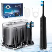 2-1 Professional Electric Toothbrush with Water Flosser, 3800VPM Ultrasonic W...
