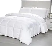 Down Alternative Comforter Duvet Plush Microfiber Fill Duvet Insert Lightweight for All Season Premium Hotel Quality - Machine Washable by The Duck and Goose Co - King