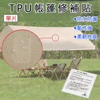 在飛比找momo購物網優惠-【捷華】TPU帳篷修補貼-單片 修補破洞 防水 防漏 補漏 