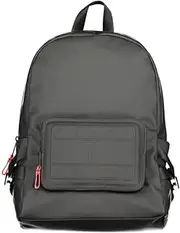 [Tommy Hilfiger] Men's Tjm Street Trek Backpack Backpack, Black, One Size, black, Tek Beden, Casual