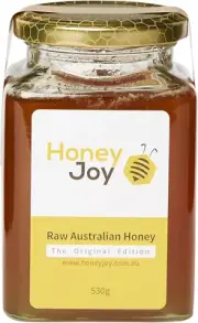 Honey Joy Raw Australian Honey - Original Edition 530G. Pure, Unfiltered, Unpast