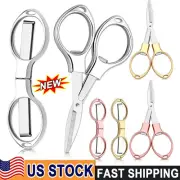 Folding Scissors Small Cutters Sewing Pocket Portable Travel Mini Foldable