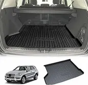 X-CAR Heavy Duty Cargo Rubber Mat Boot Waterproof Liner Luggage Tray Compatible with Mercedes-Benz M-Class ML W166 Series 2012-2015