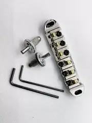 Tune O Matic Roller Saddle Guitar Bridge - Chrome