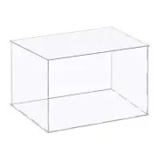 Acrylic Display Case Plastic Box Cube Storage Box Clear 41x36x26cm
