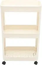 iplusmile Rolling Utility Cart with Wheels Storage Organizer for Kitchen Office Bathroom Versatile Shelving Unit for Snacks Books and More and Convenient