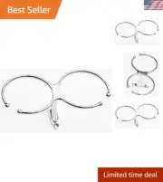 Durable Stainless Steel Double Drink Holder for Various Cup Sizes - Open Frame