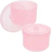 2pcs Nail Tool Sterilizer Box Portable Plastic Cleaning Tray for Nail Art Tools for Manicure Soaking and Compact Design for Home and Salon Use