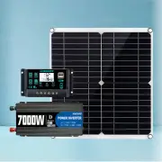 7000W Solar Kit 12V 110V Inverter Battery ChargerLighting/Camping W/300W PanelaV