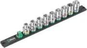Wera Magnetic Socket Rail C4 9 Pce Set 1/2" Drive Metric 05005460001