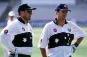 Mark Taylor And Steve Waugh Australia Old Player Cricket Photo 1