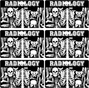 10 Pieces Xray Marker Holder Skeleton Themed PVC Xray Marker Holder X-Ray Badge
