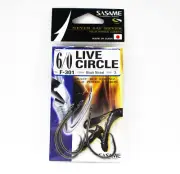 Sasame F-301 Live Circle Bait Hook Size 6/0 (4408)