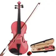 Full Size 4/4 Acoustic Violin Set,Beginner Violin Vintage Solid Wood Violin Star
