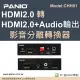 4K 60Hz HDMI2.0 聲音分離輸出轉換器《✤PANIO國瑭資訊》CHH01