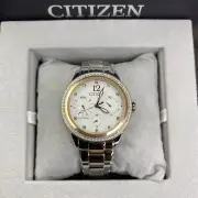 NEW✅DAY/DATE✅ Citizen Eco-Drive Silhouette Two-Tone Rose Gold Watch FD2016-51A