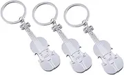 [SHERCHPRY] Violin Shaped Keychain Bottle Opener Decorative Key Chain for Bag Key Decor Travel Accessory