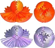Gear Ball Gear Ball 3D Printed Gear Ball Cube Fidget Toy Steampunk Whirling Wonder Fidget Puzzle Gear Stress Ball Fidget Toy Sensory Toy for Children and Adults Pack of 2