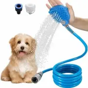 Pet Shower Cat Dog Bathing Sprayer & Bath Cleaning Brush Hand Grooming Washing