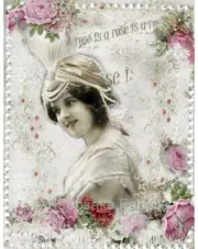 Whimsy Dust Victorian Lady Quilt Block Multi Szs FrEE ShiP WoRld Wide (W7