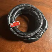 Master Lock Cable Combination Lock Bike Outdoor Equipment 8143D 4ft New