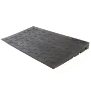 3" Maximum Rise - Silver Spring Rubber 3 Channel Threshold Ramp