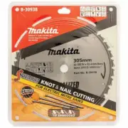 Makita 305mm 32T TCT Circular Saw Blade for Knot & Nail Cutting - Mitre Saw - Sp