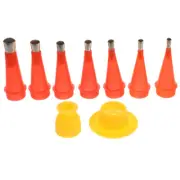 Stainless Steel Silicone Nozzle Tool Set Caulk Applicator Caulking Tips
