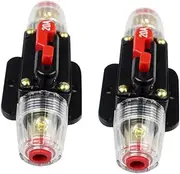 ULTECHNOVO 30a Resettable Circuit Breaker Auto Recovery for Car Rv Boat Stereo-audio 12/24/32v