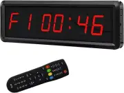 LED Digital Countdown Wall Clock Fitness Timer Stopwatch for Gym (1.5Inch Digita