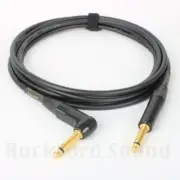Canare GS-6 Guitar Cable | 12 FT | Straight to Right Gold Neutrik