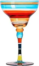 Supercap - margarita glasses, hand-blown Cocktail glasses, Classic bar glasses, Perfect for home, restaurants and parties 1pcs… (ripple)