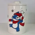 Canister Cookie Jar Disney Lilo And Stitch Christmas Winter Stitch And Angel New