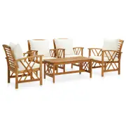 Solid Wood Acacia Garden Lounge Set Furniture Multi Colours vidaXL