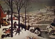 Hi-Look Microfiber "Old Masters" Artwork Cleaning Cloth - 'The Hunters in the Sn