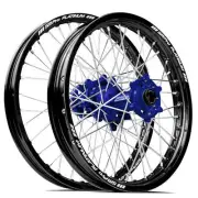 Husaberg FE570 2010-2012 SM Pro MX SNR Wheel Set 21/19 Black Rims Blue Hubs SS S