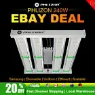 Phlizon Commerial 2000W LED Grow Light Full Spectrum for Indoor Plant Veg flower