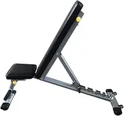 RUG & RIG Adjustable Bench 6 Angle Adjustment Weight Bench with Backrest Seat