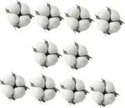 OFFSCH 1 Pack 10pcs Christmas Cotton Balls Garland Decor Garland Christmas Decorations Fake Cotton Ball Artificial Cotton Balls Cotton Ball Decor Bouquet Cotton Heads White