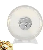 Coin Collection Cases - Currency Holder | Acrylic Clear Change Holders | Collector Supplies, Dollar Protection Case for Home Office Desktop Cabinet Bookshelf - 4x0.4cm/1.57x0.16 Inches